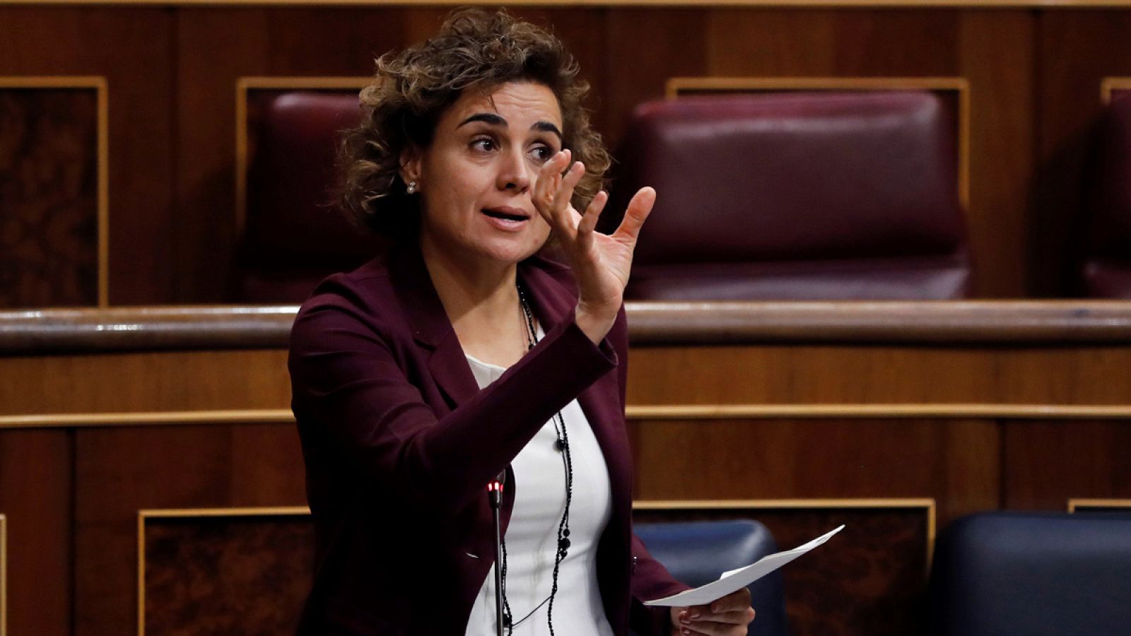 La ministra de Sanidad, Servicios Sociales e Igualdad, Dolors Montserrat