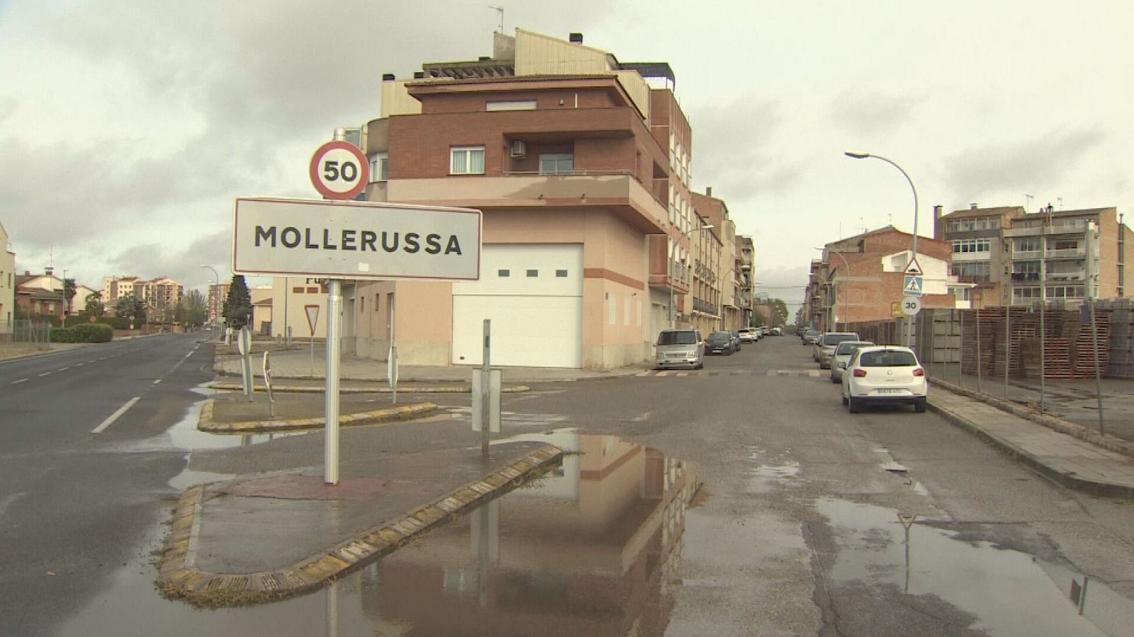 Entrada al municipi de Mollerussa, al Pla d'Urgell