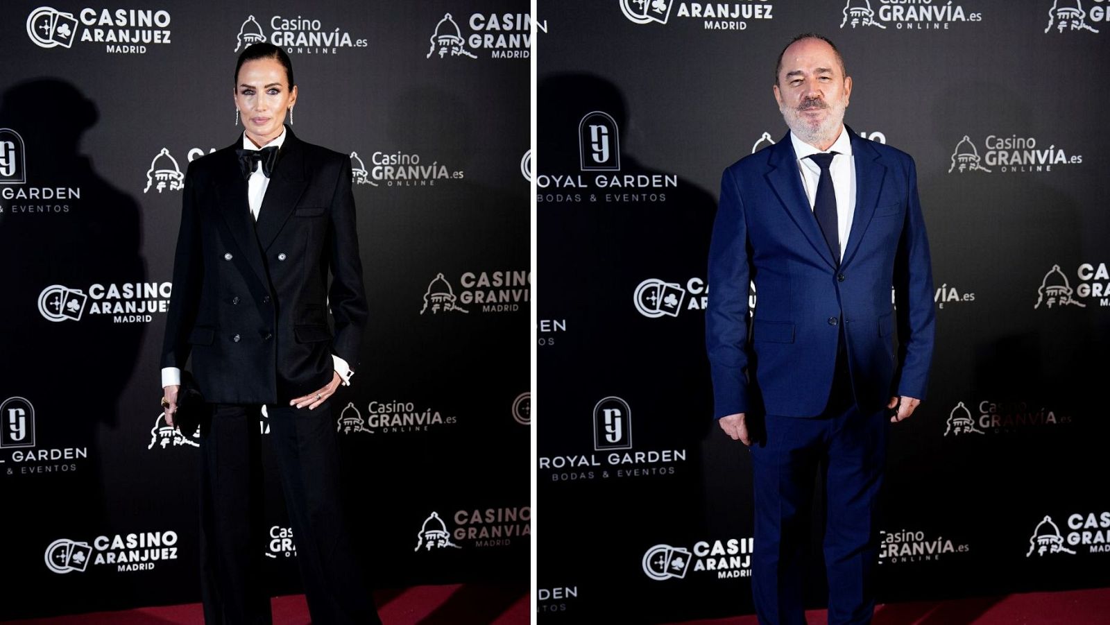 Nieves Álvarez y Fernando Martín, ayer en la gala