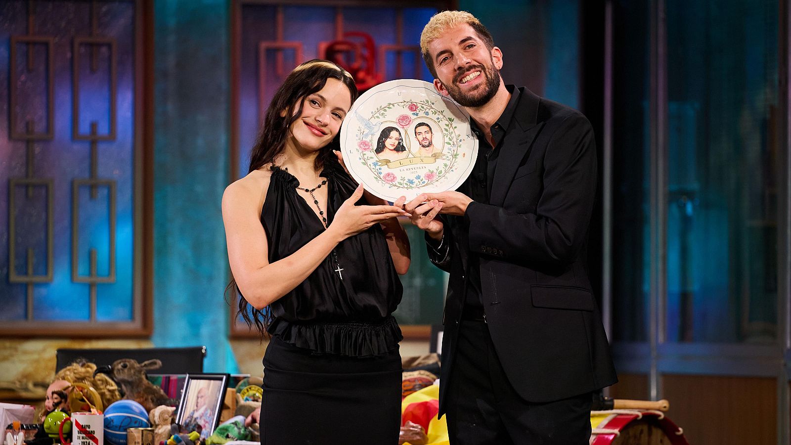 Rosalía y David Broncano en La Revuelta 10/11/25