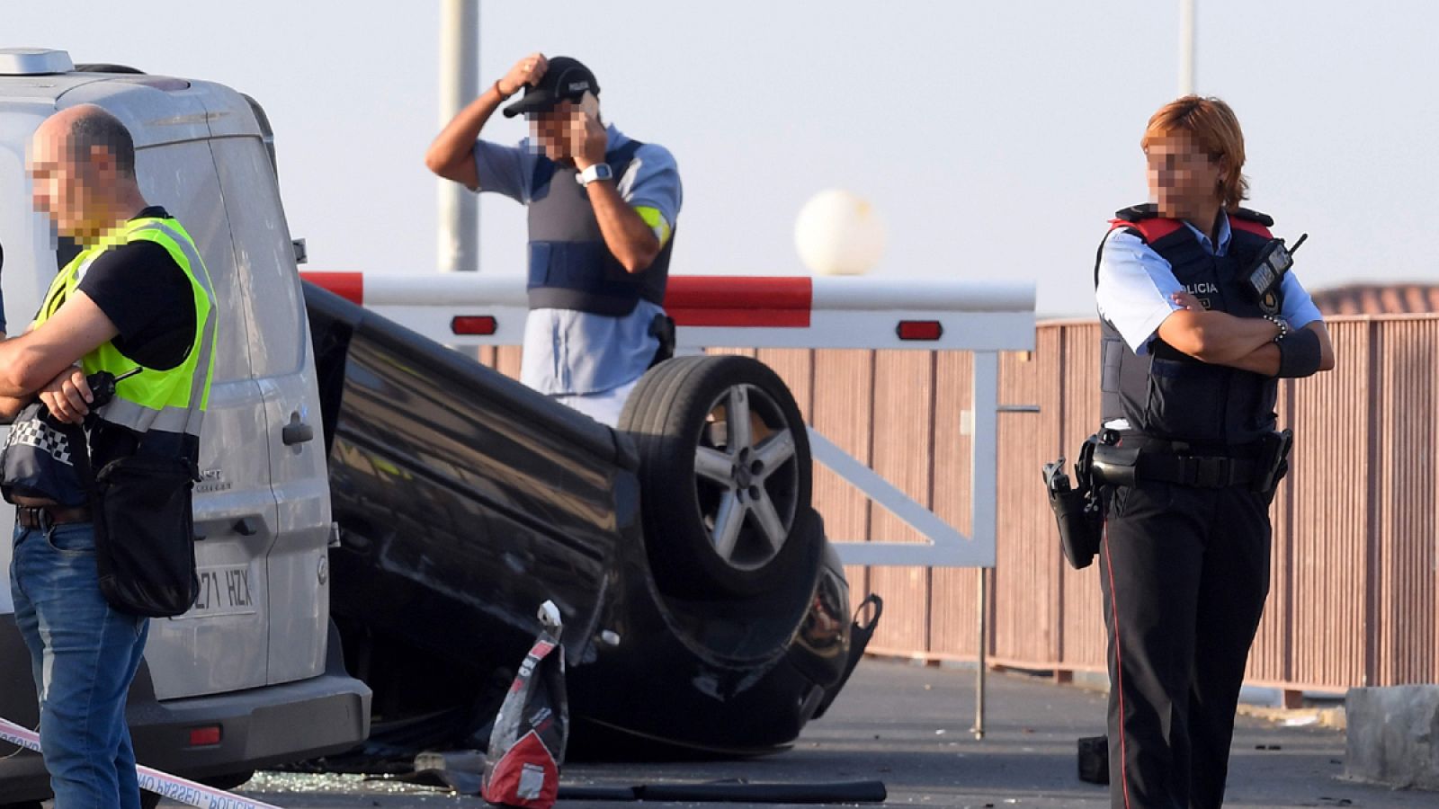 Imagen de archivo del dispositivo desplegado por los Mossos en Cambrils cuando los atentados