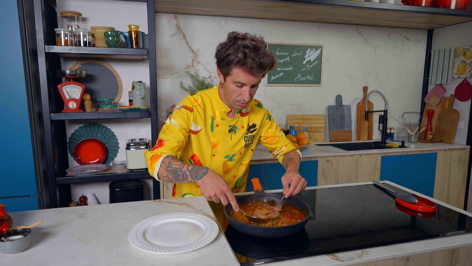 La recepta única d'arròs del Chef Bosquet amb confit d'ànec i aigua de coco