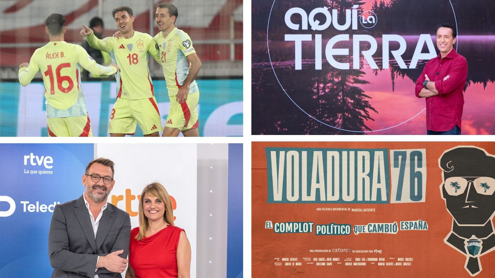 La 1, líder del sábado