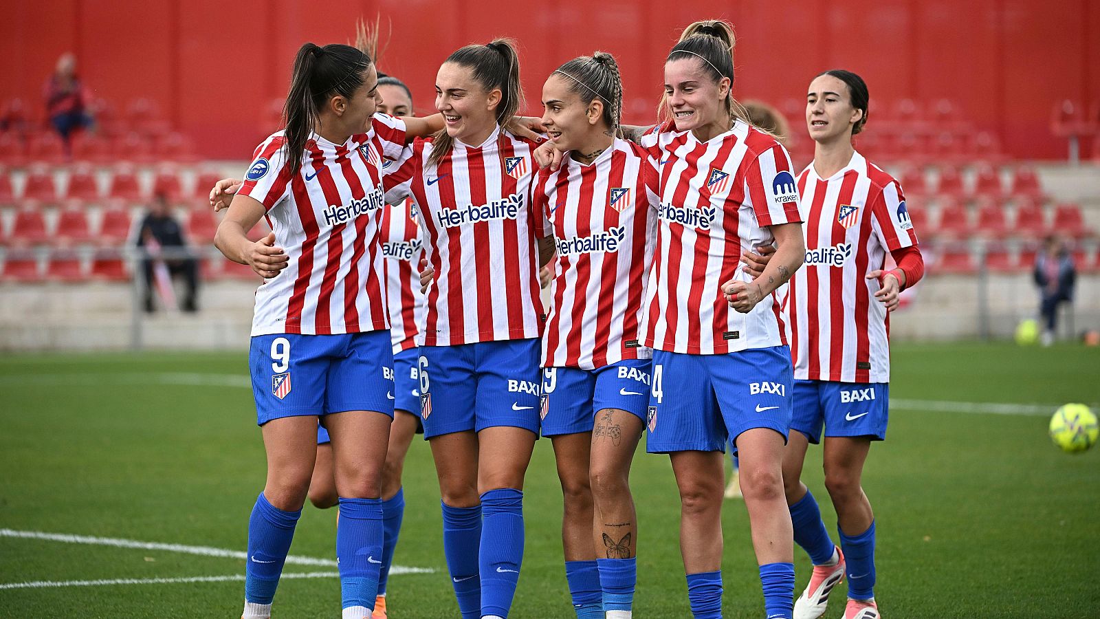 El Atlético celebra uno de los tantos