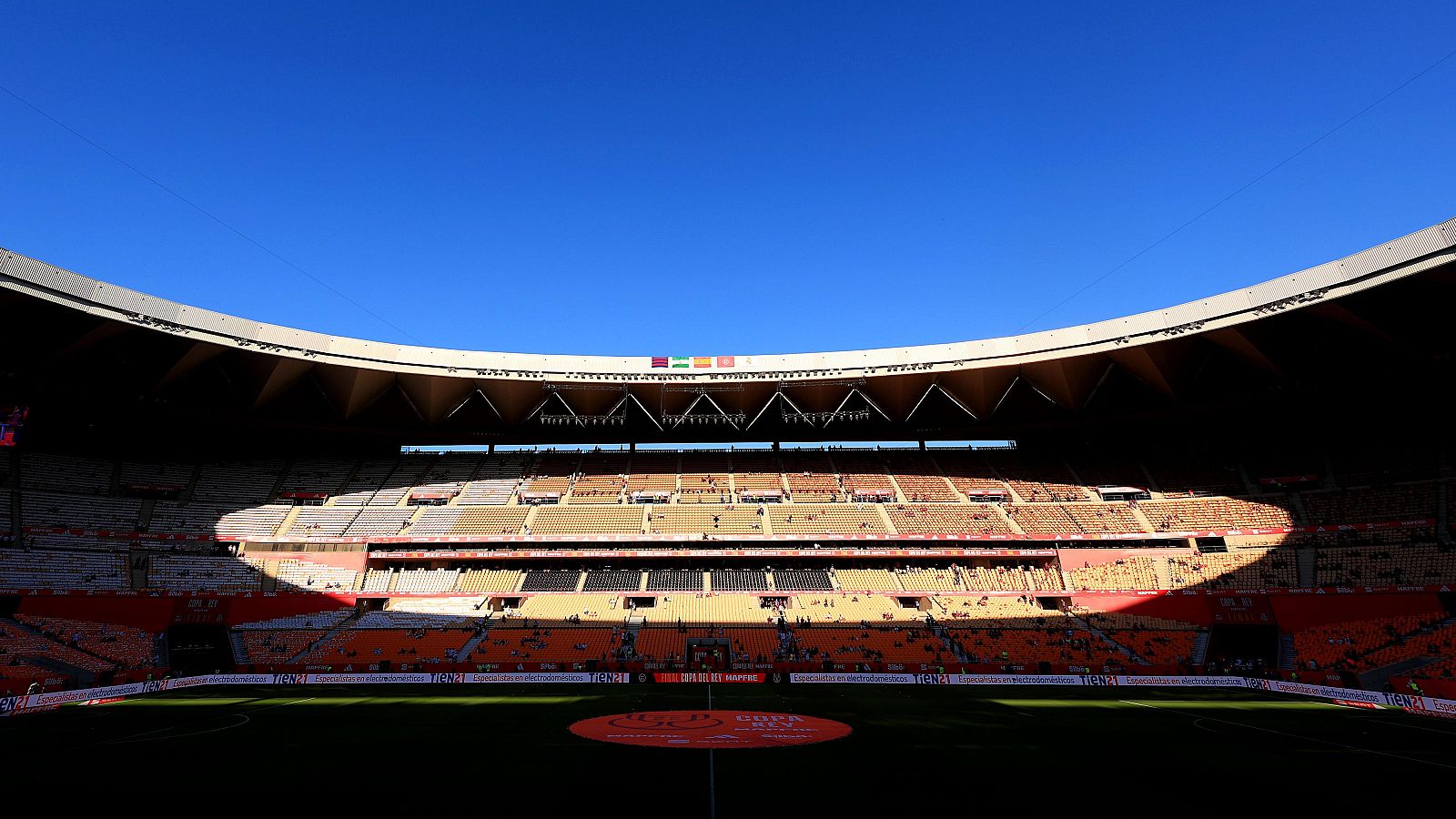 El estadio de La Cartuja antes de la final de la última Copa del Rey