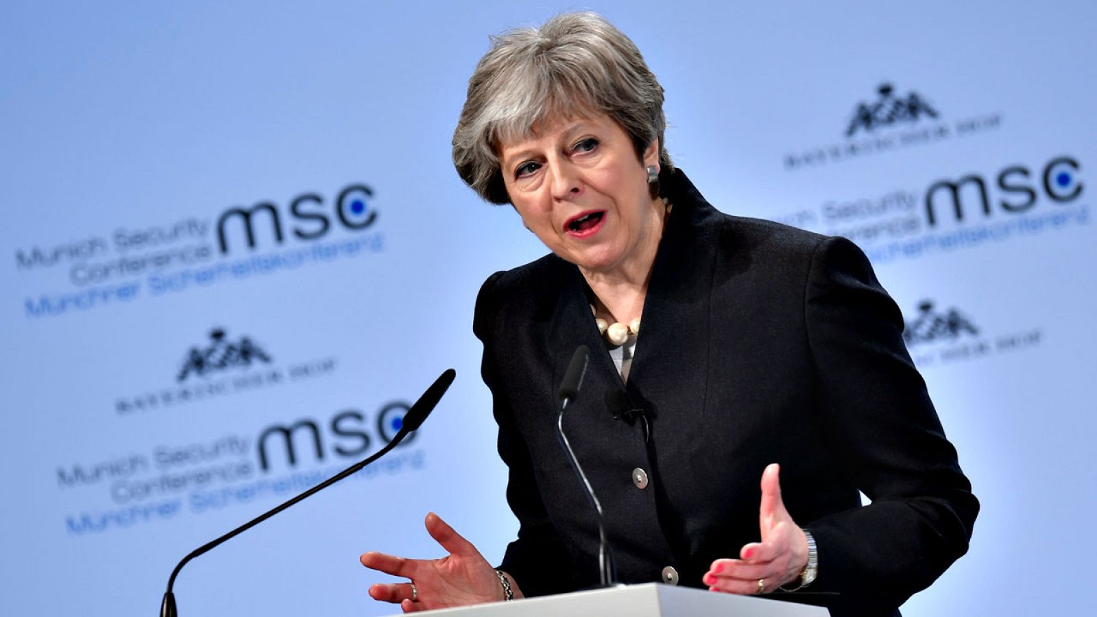 La primera ministra birtánica, Theresa May