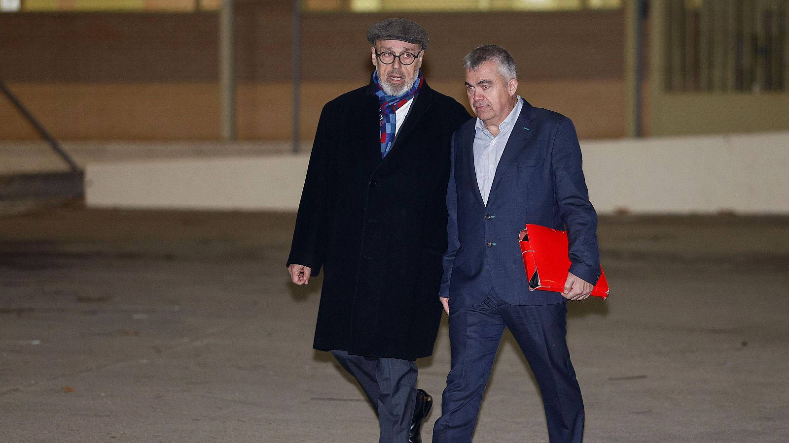 El exsecretario de Organización del PSOE Santos Cerdán, a su salida de prisión