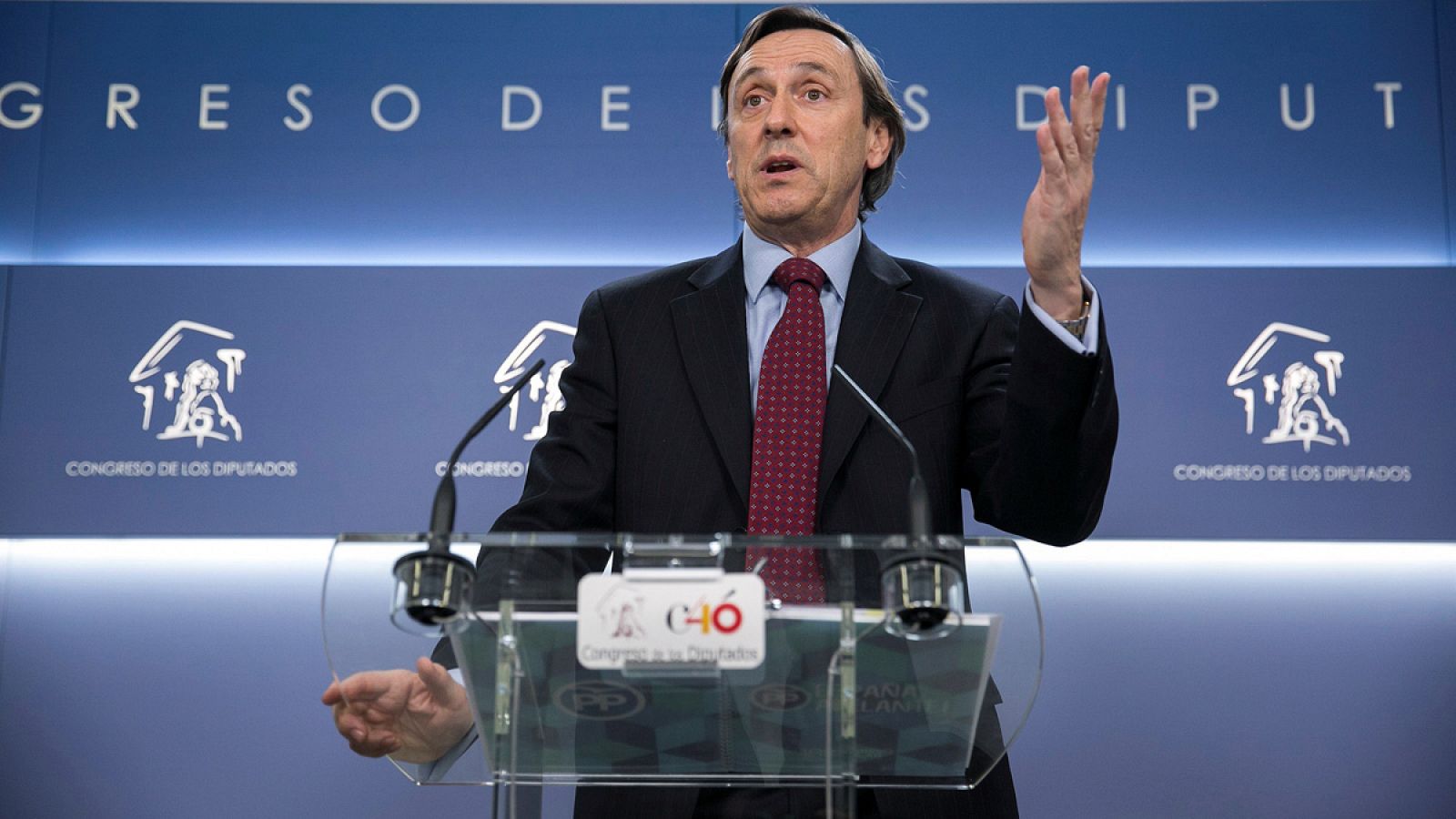 El portavoz del Partido Popular en el Congreso, Rafael Hernando