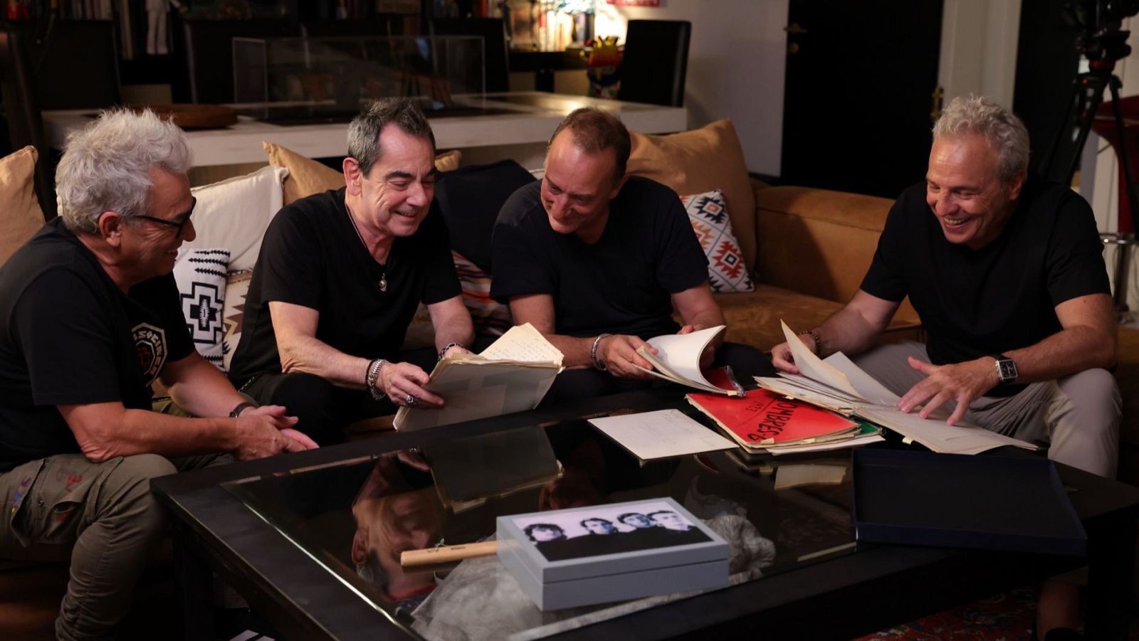 Los Hombres G en una imagen de la película