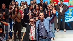 Sánchez arropa a Gallardo en Extremadura y apela a la buena gestión del PSOE frente a "los recortes de PP y Vox"