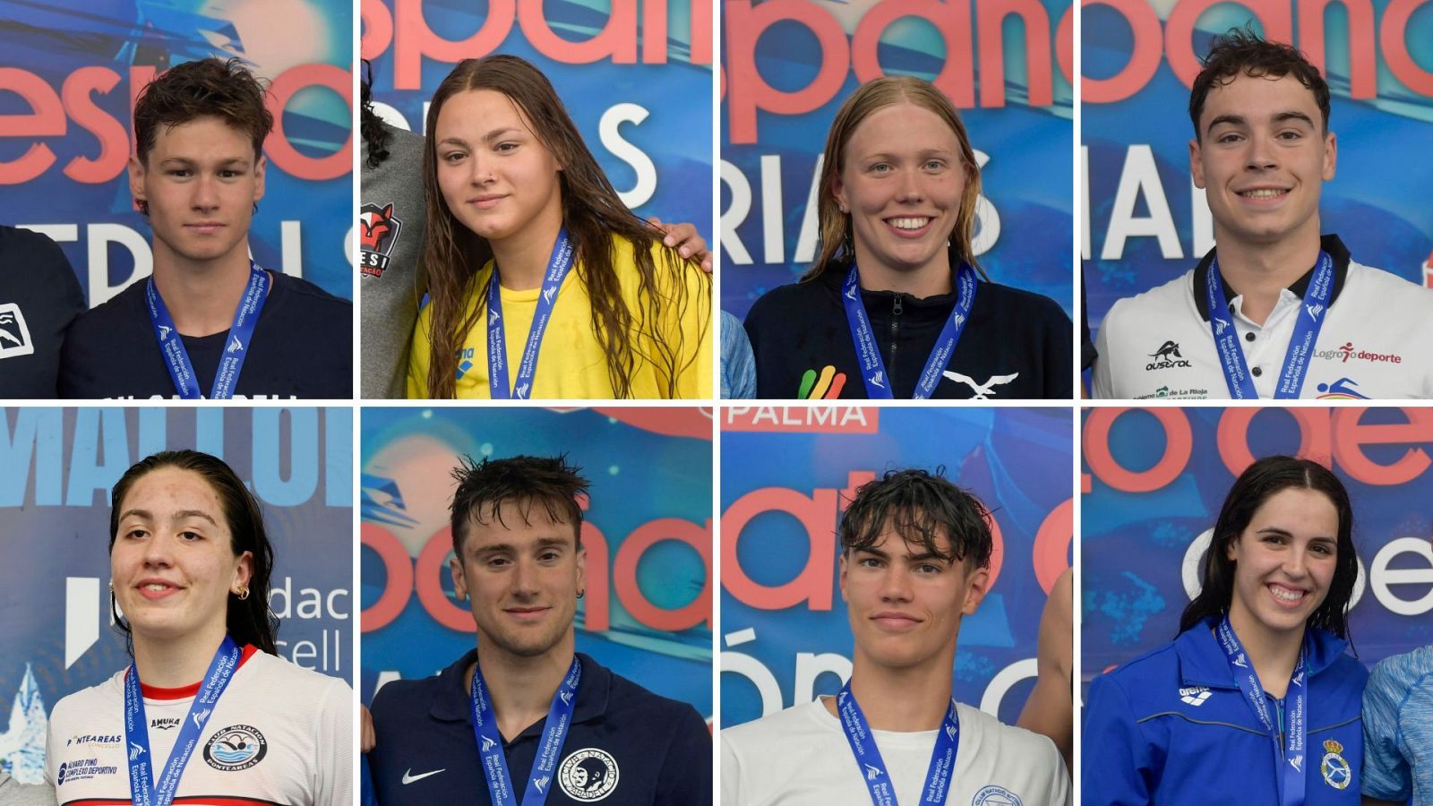 De izquierda a derecha y arriba abajo: Diego Mira, María Daza, Estella Tonrath, Iván Martínez, Carla Carrón, Eudald Tarrats, Luca Hoeck, Laura Cabanes