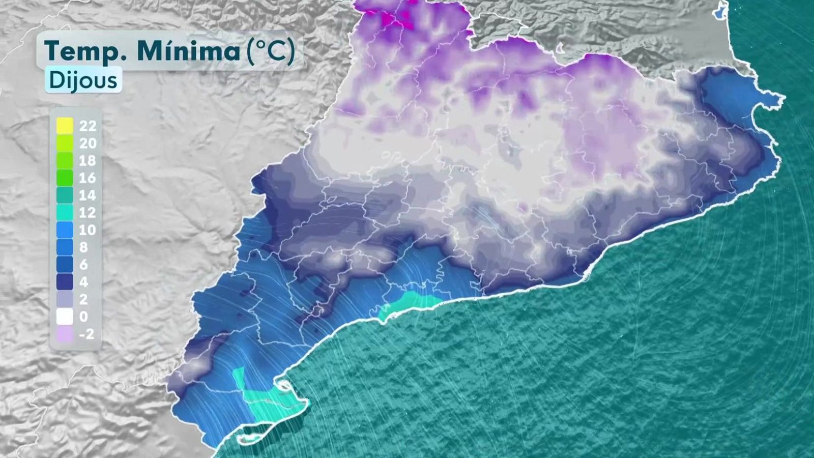 Catalunya, en alerta per fred i vent