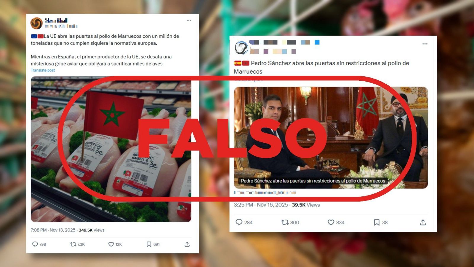 El pollo procedente de Marruecos sí pasa controles para entrar a la UE