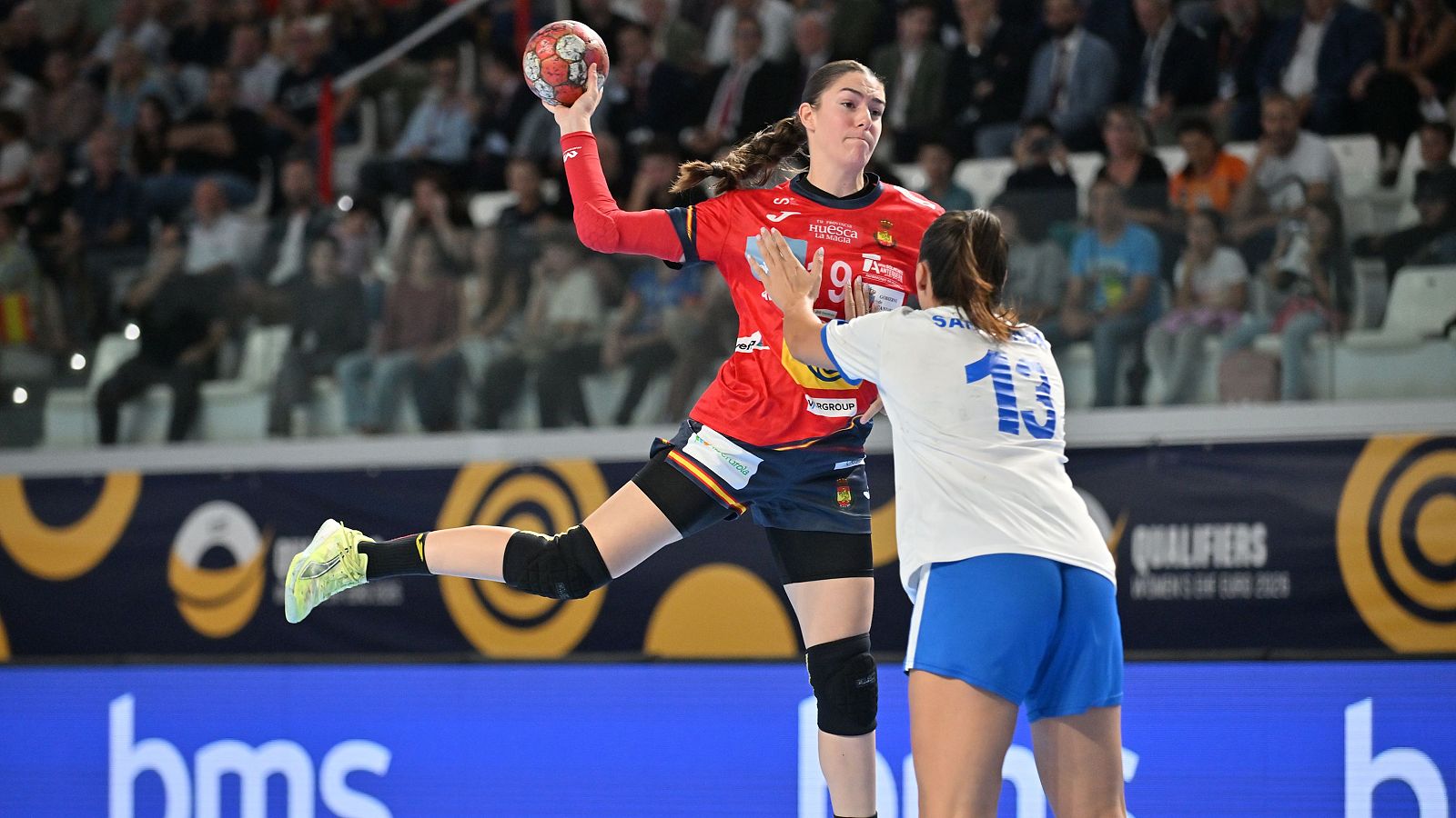 Imagen del partido que España perdió ante Hungría en la preparación al Mundial.