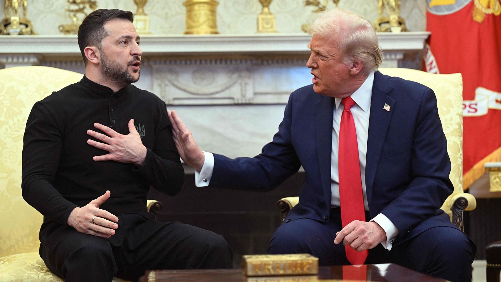 Donald Trump y Volodymyr Zelensky durante la polémica reunión que mantuvieron en la Casa Blanca en febrero de 2025
