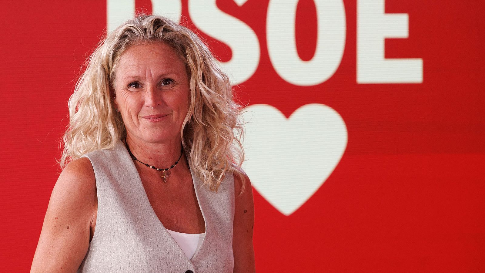 Montse Mínguez, portavoz de la Ejecutiva del PSOE