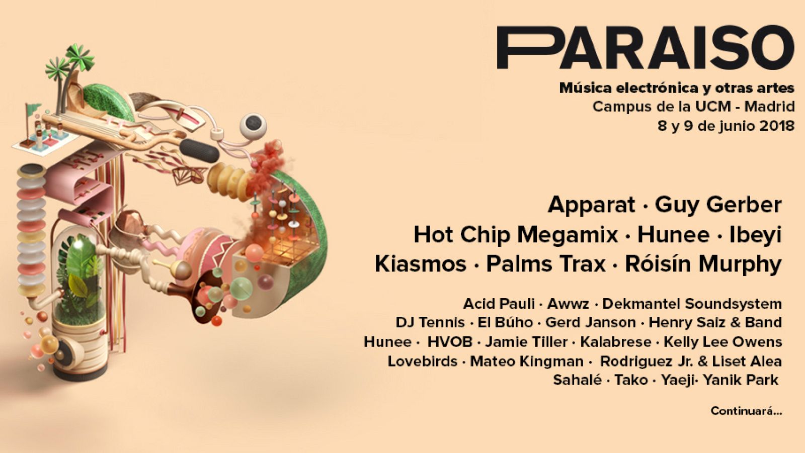 Paraíso tendrá la música electrónica como hilo conductor en su primera edición