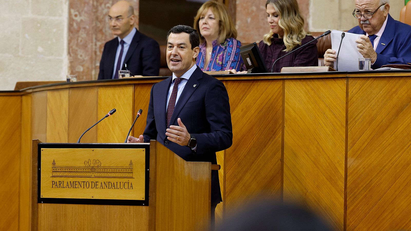 Debate de la Comunidad en el Parlamento de Andalucía en Sevilla