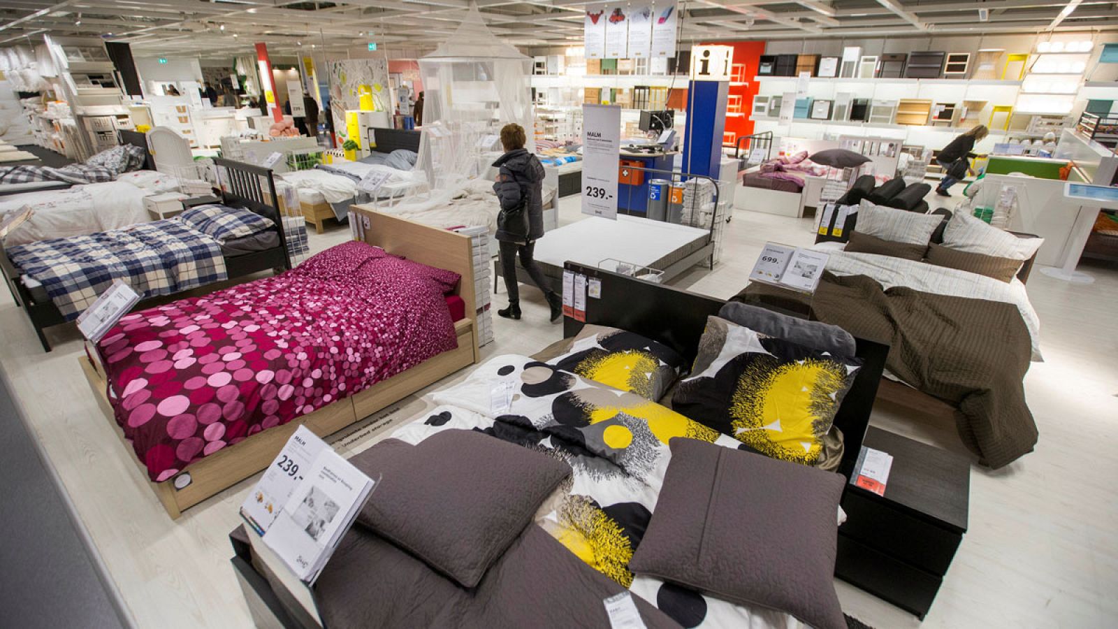 Interior de una tienda de Ikea