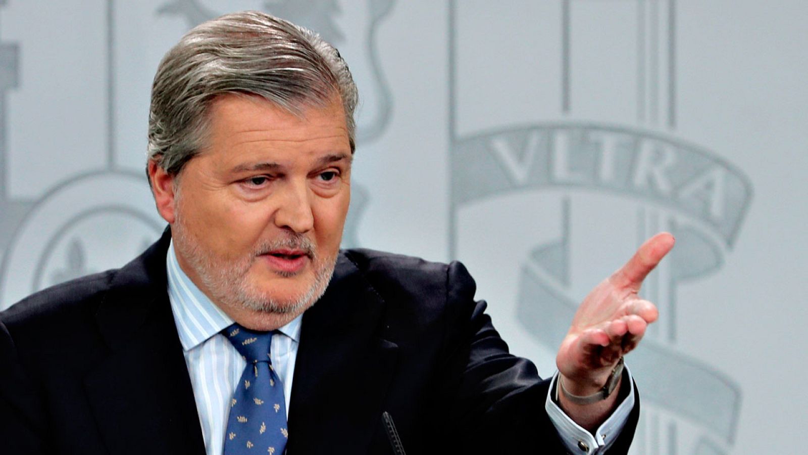 El portavoz del Gobierno y ministro de Educación, Íñigo Méndez de Vigo, durante la rueda de prensa del Consejo de Ministros