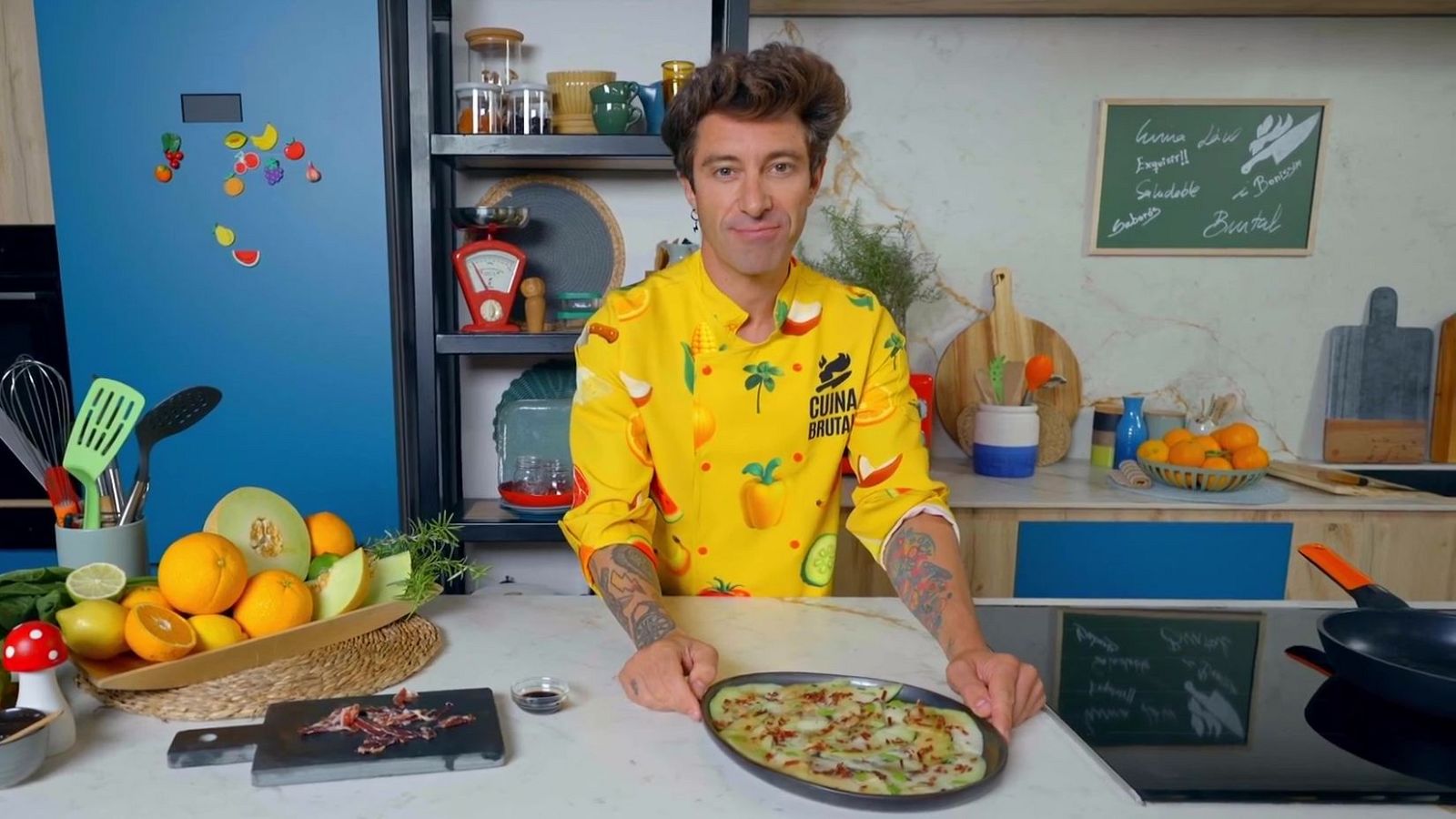 El carpaccio de meló amb pernil del Chef Bosquet, una recepta de contrastos