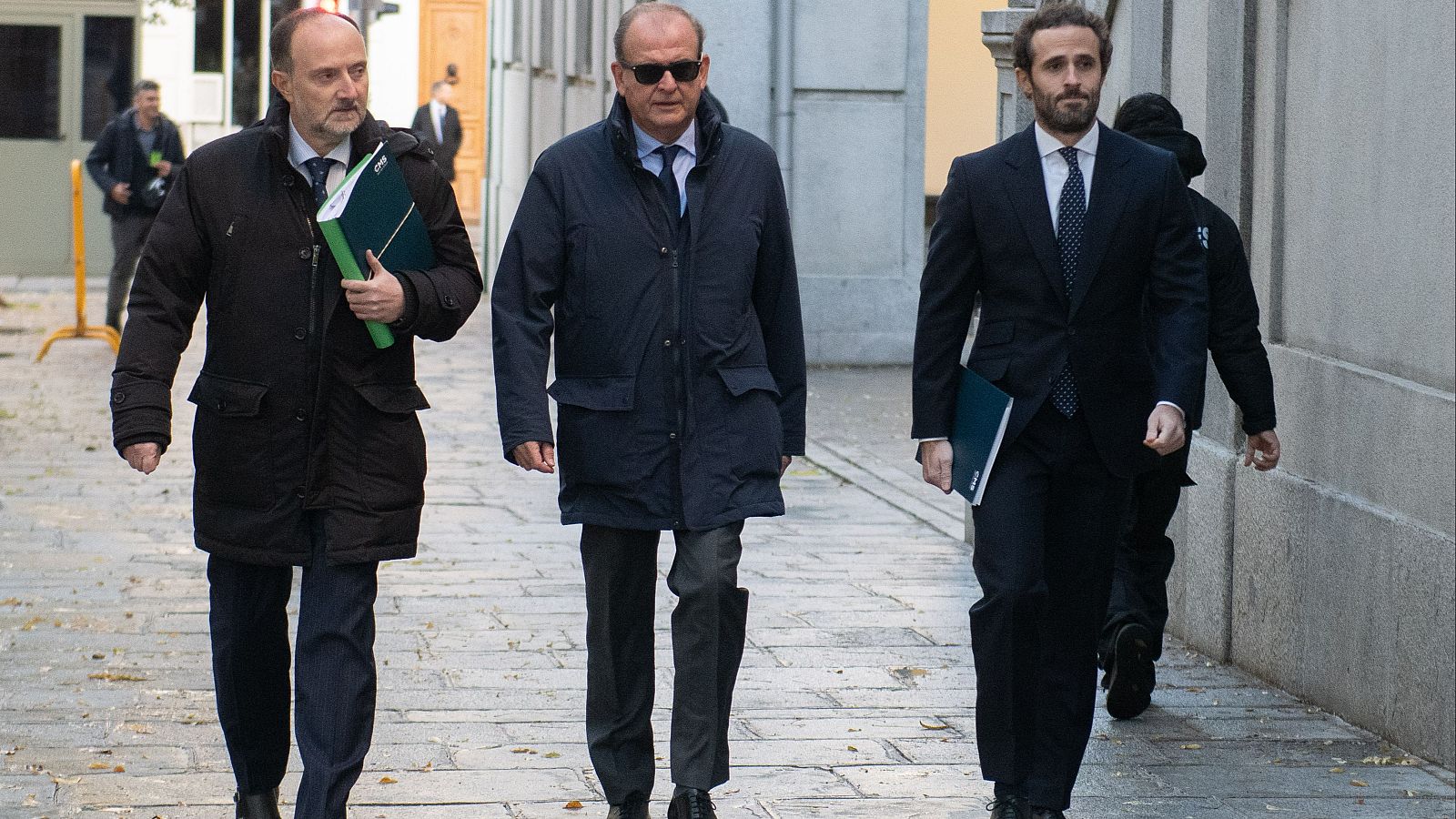 El exdirectivo de Acciona, Justo Vicente Pelegrini, a su llegada al Tribunal Supremo