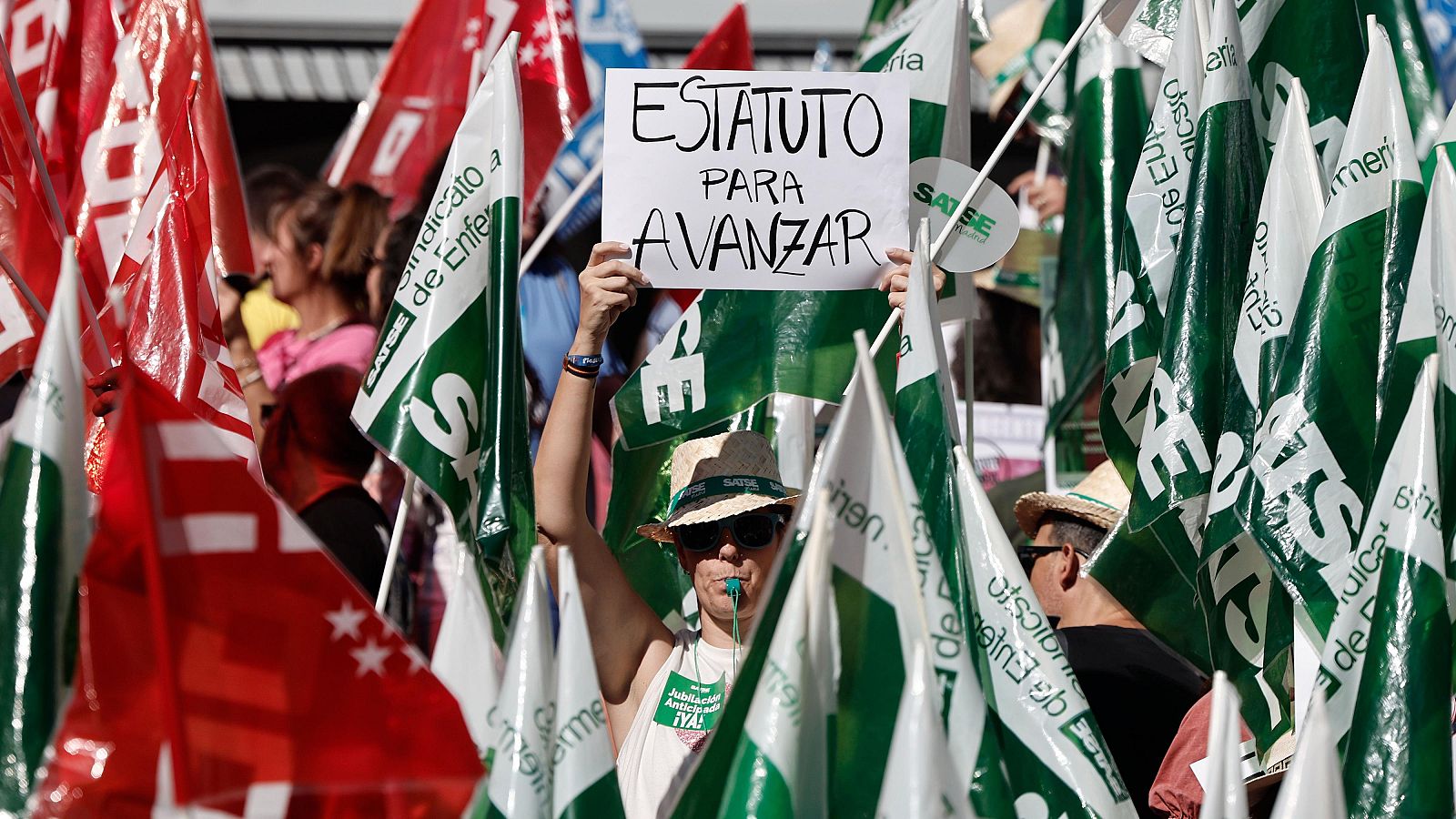 Protestas contra el estatuto marco de los sanitarios