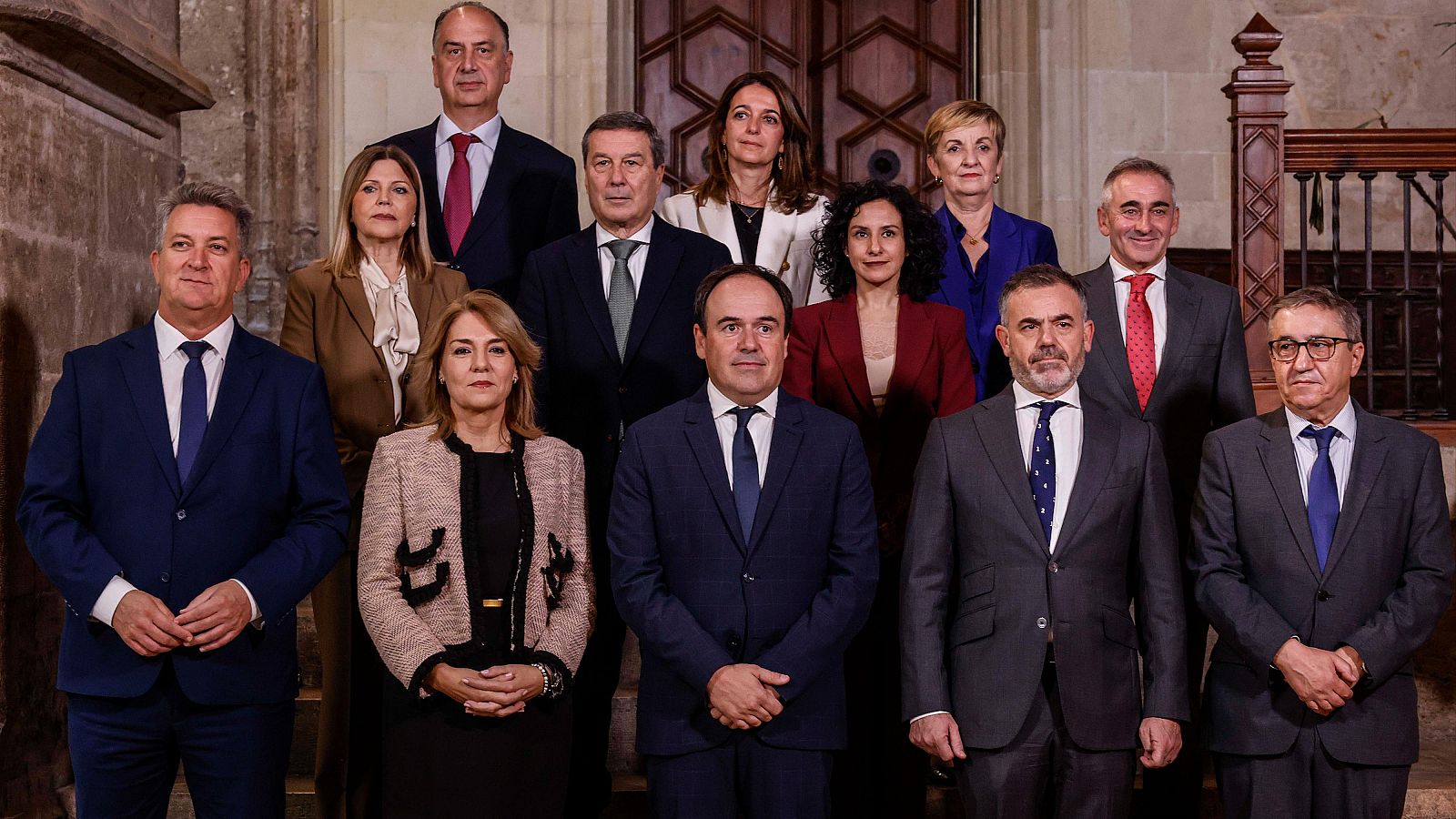 El president de la Generalitat Valenciana Juanfran Pérez Llorca en la toma de posesión de los miembros del nuevo Consell