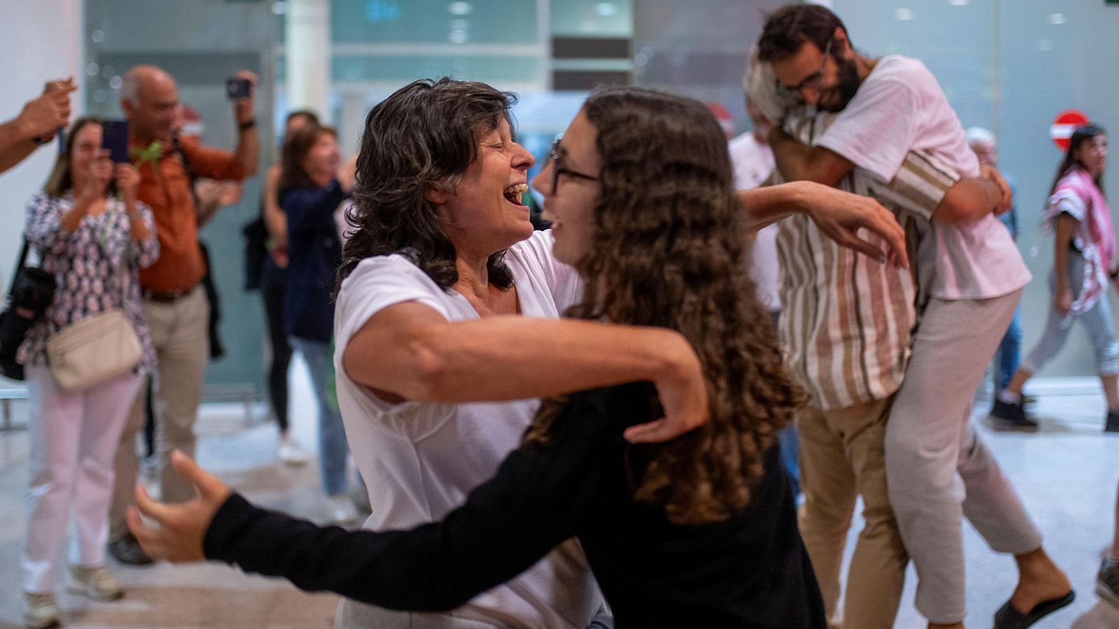 Llegada del segundo grupo de activistas españoles de la flotilla a Gaza que fueron detenidos por Israel