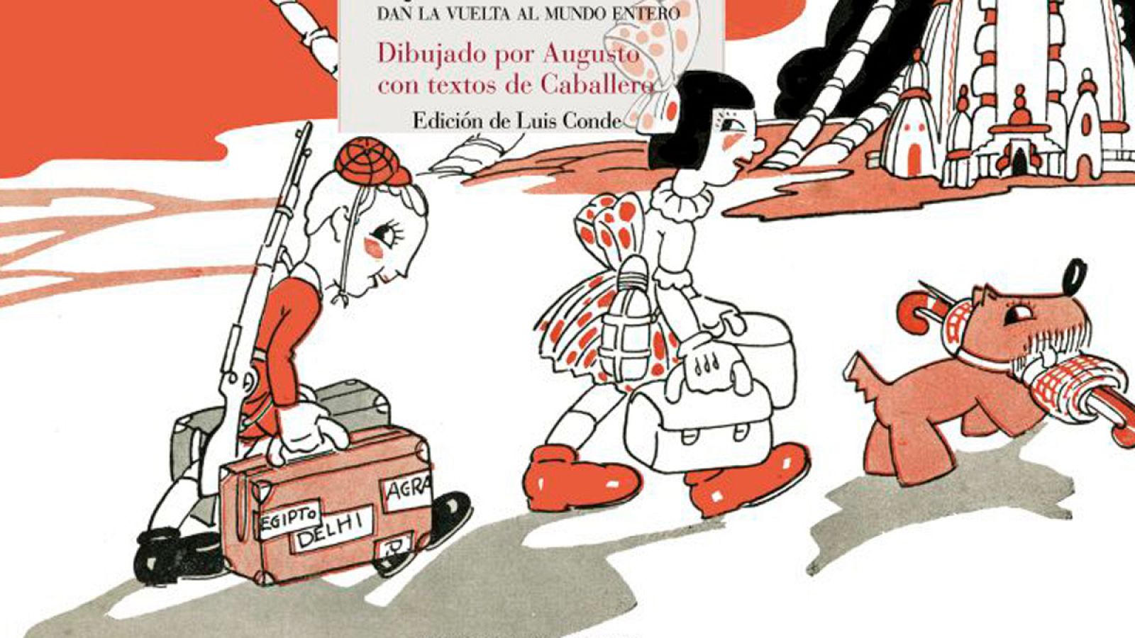 Fragmento de la portada de 'Pili, Polito y Lucero. Dan la Vuelta al mundo entero'