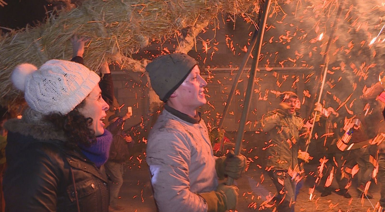 Imagen de los Fachós de Castro Caldelas, en Orense