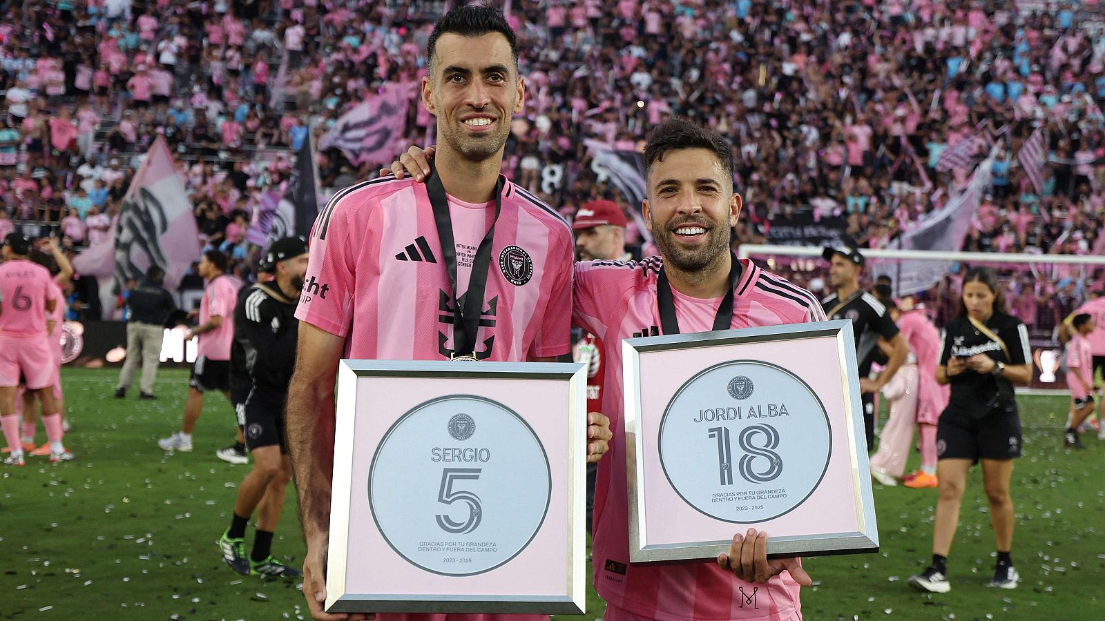 Sergio Busquets y Jordi Alba se retiran en el Inter de Miami tras ganar la MLS.