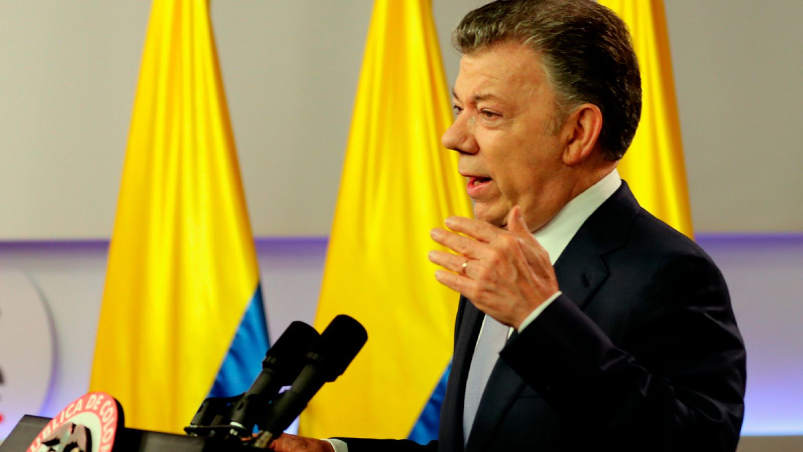 El presidente de Colombia, Juan Manuel Santos