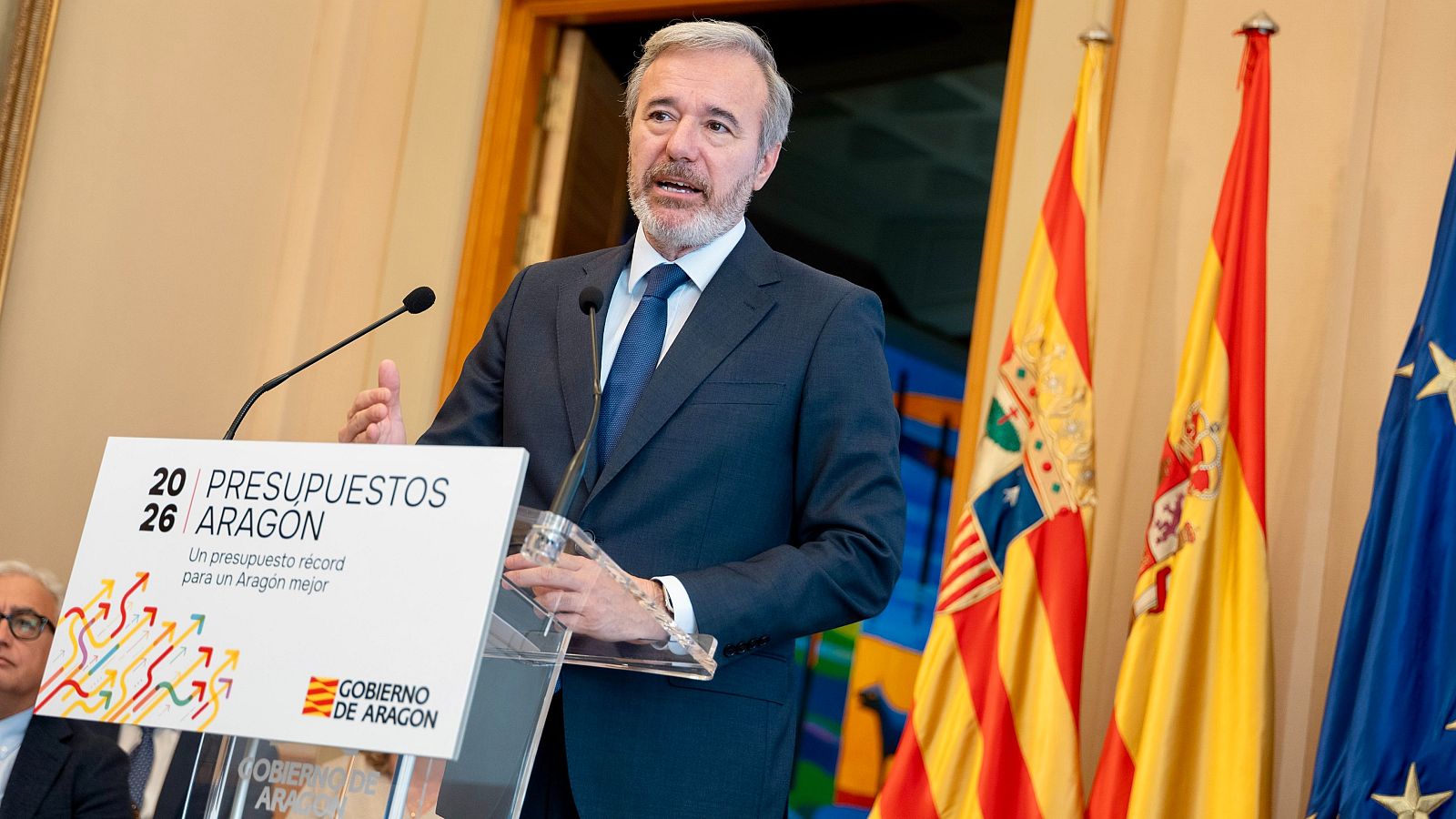 El presidente del Gobierno de Aragón, Jorge Azcón.