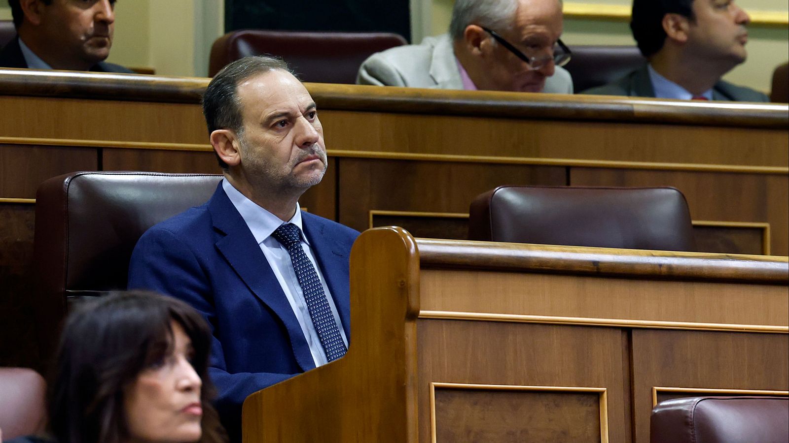 José Luis Ábalos durante un pleno en el Congreso
