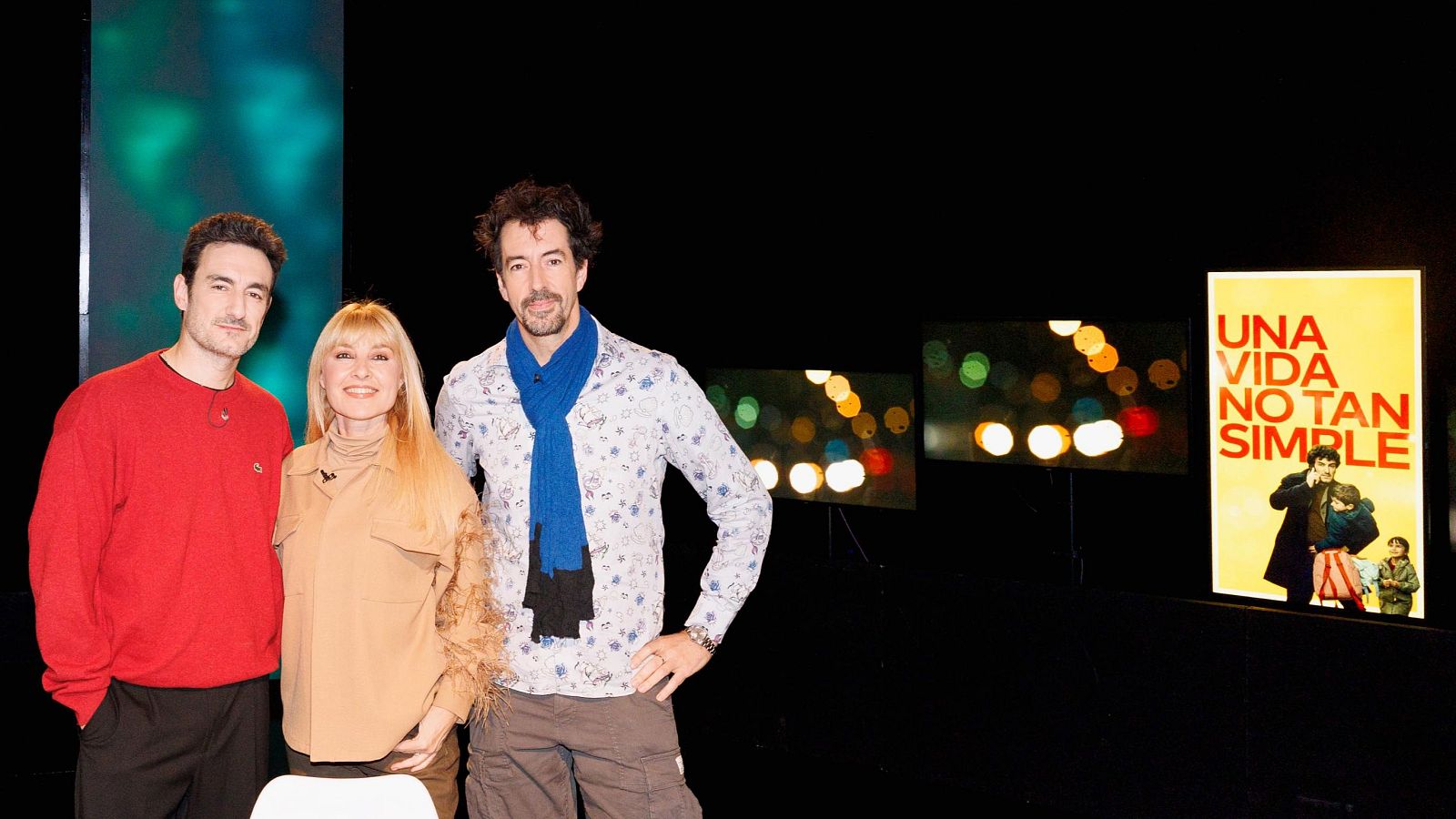 Miki Esparbé, Cayetana Guillén Cuervo y Félix Viscarret