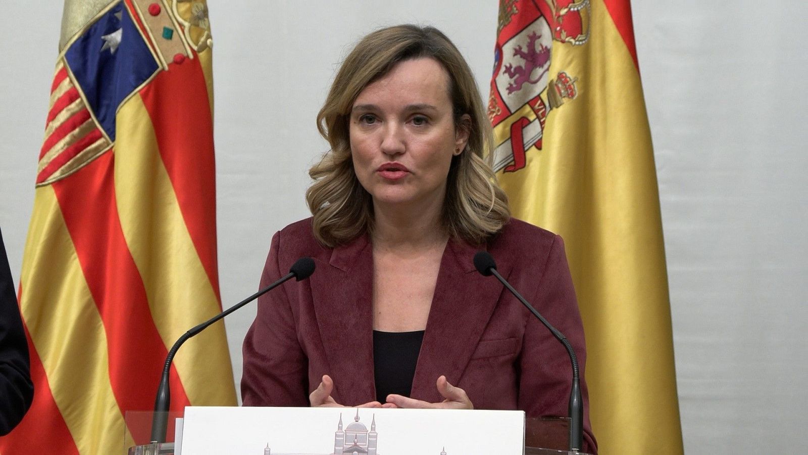 La secretaria general del PSOE Aragón, Pilar Alegría
