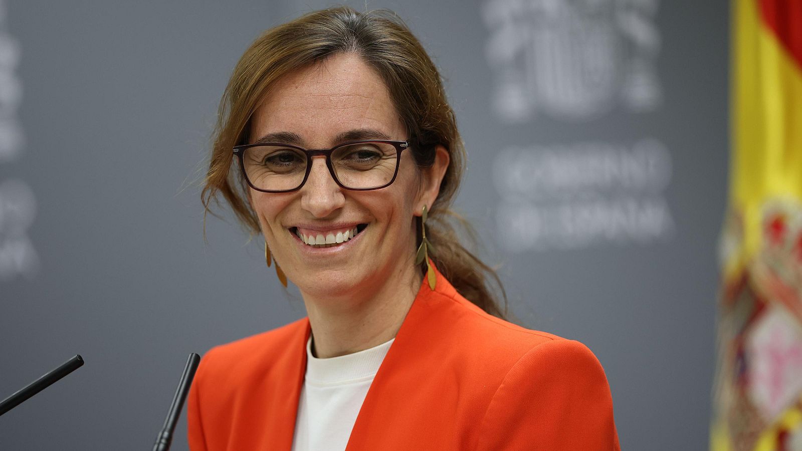 La ministra de Sanidad, Mónica García, en un acto reciente.