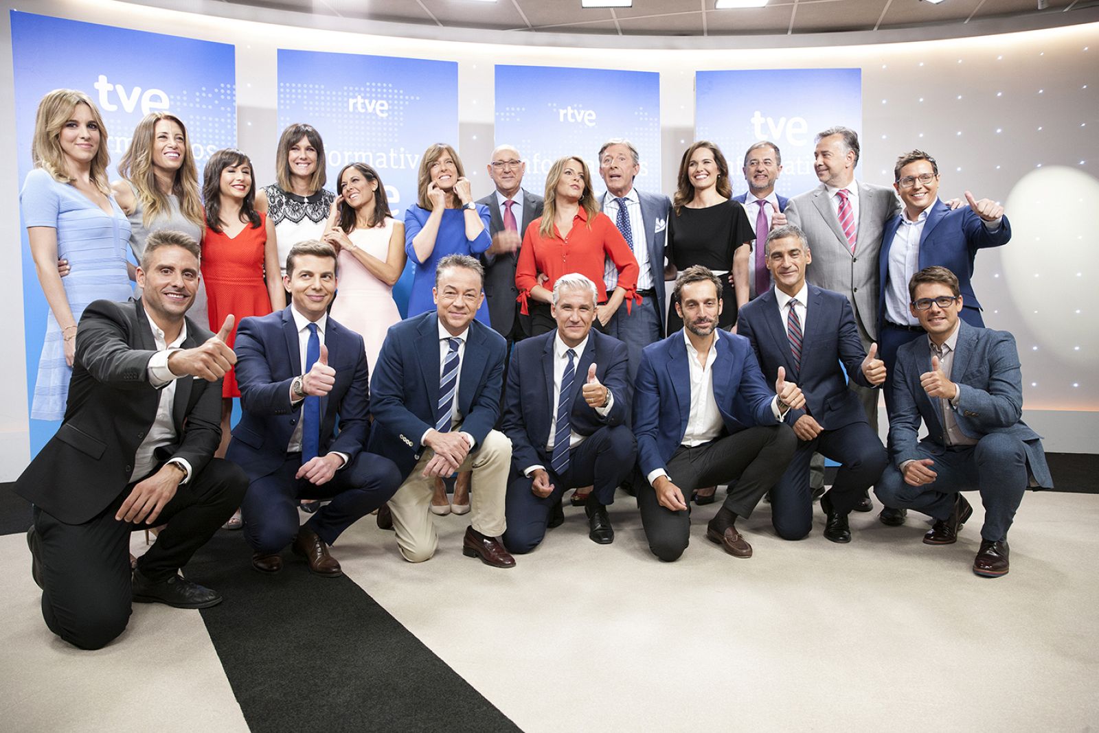 El equipo de informativos de RTVE