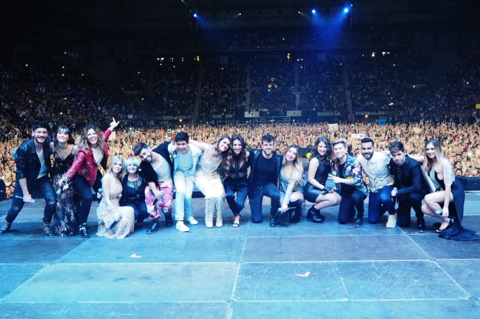 Los concursantes de OT conquistan Barcelona en el primer concierto de la gira por España