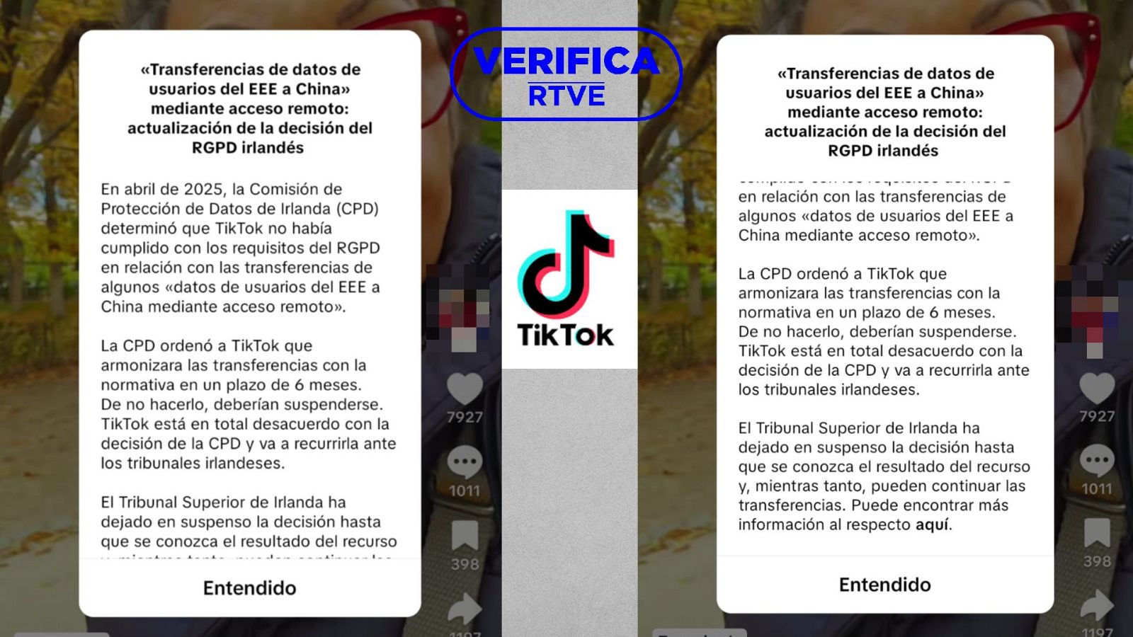TikTok te avisa de que le investigan por pasar datos a China