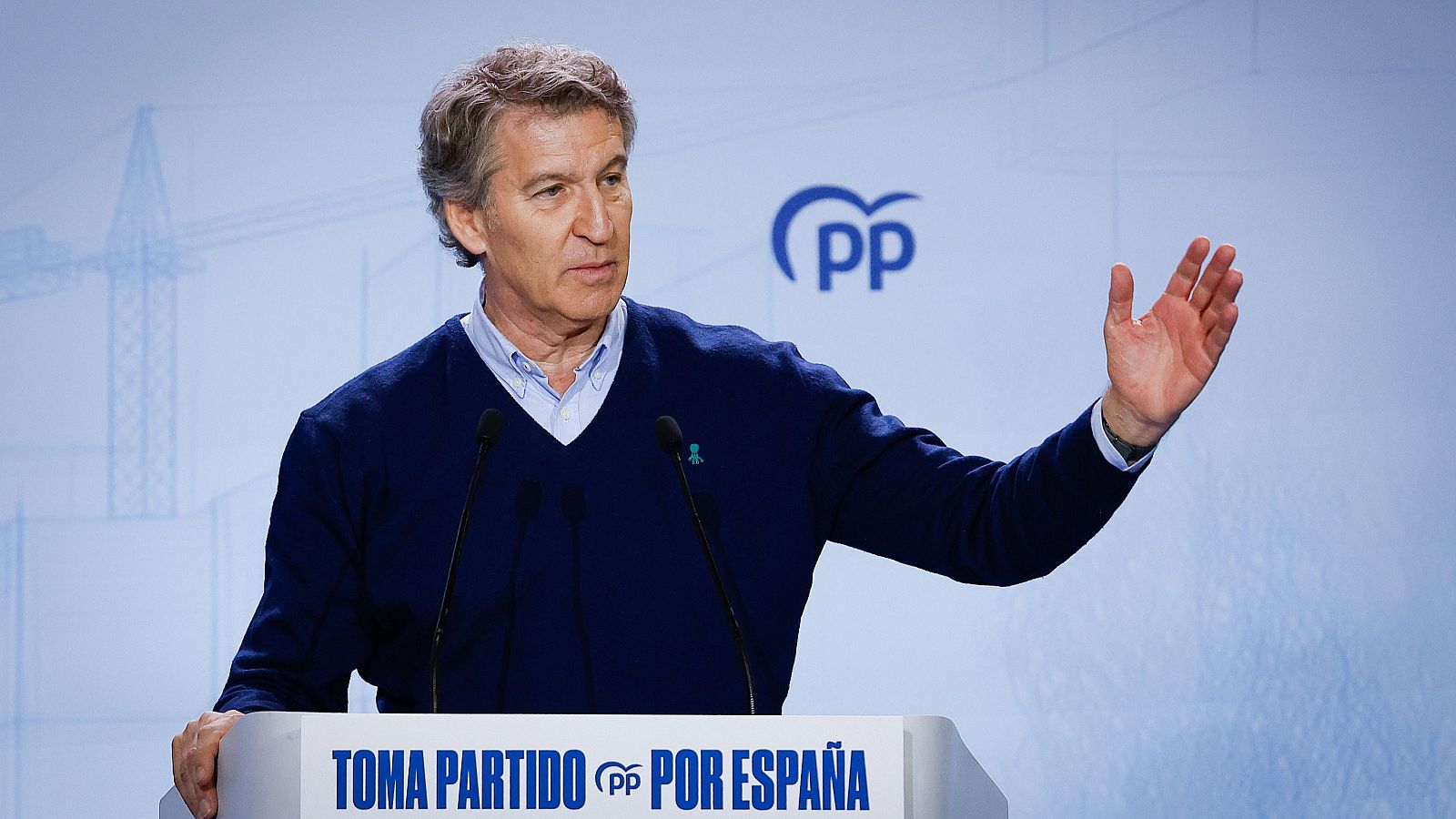 El líder del PP, Alberto Núñez Feijóo