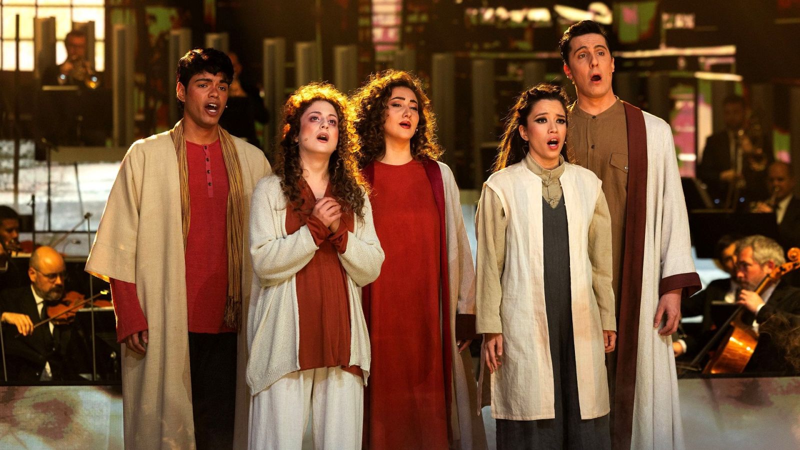 Los cinco concursantes de la segunda gala