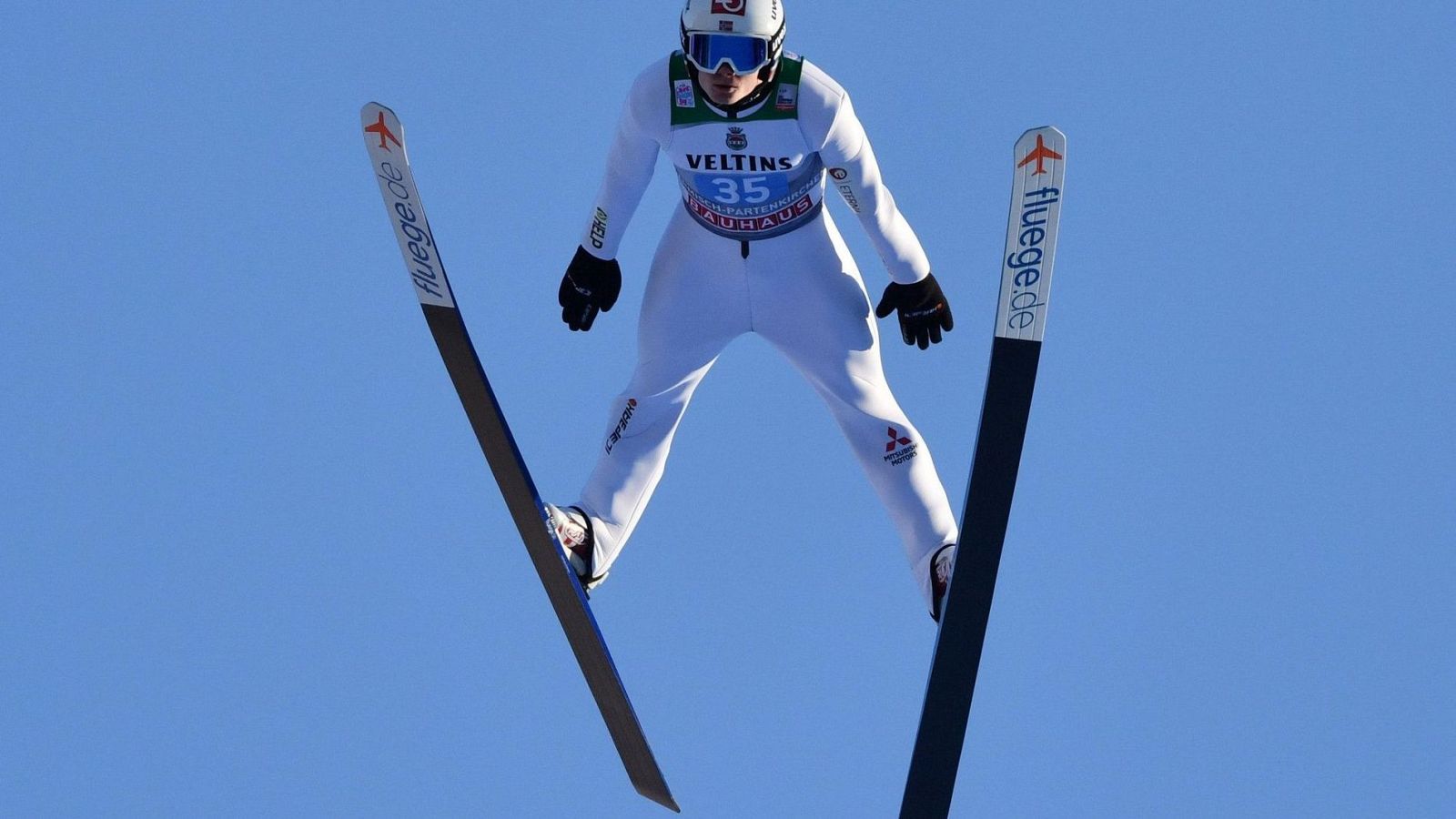 Una imagen de los saltos de esquí del año 2020