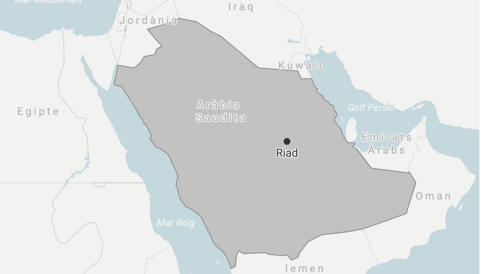 Mapa de localització de l'Aràbia Saudita, on s'ha produït un accident de cotxe amb catalans com a víctimes mortals | ACN