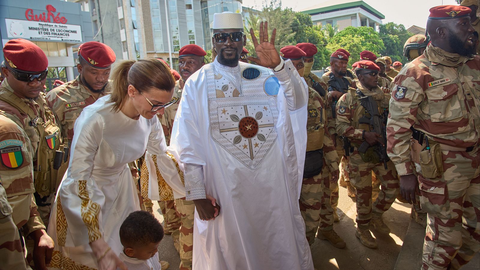 El presidente de Guinea, el general Mamadi Doumbouya.