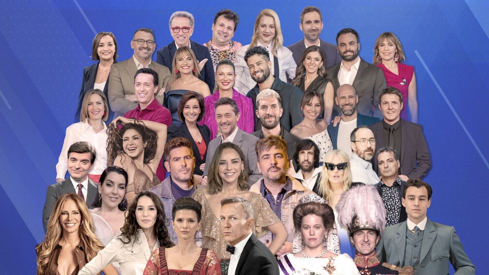 Fotomontaje de las audiencias de RTVE en diciembre de 2025