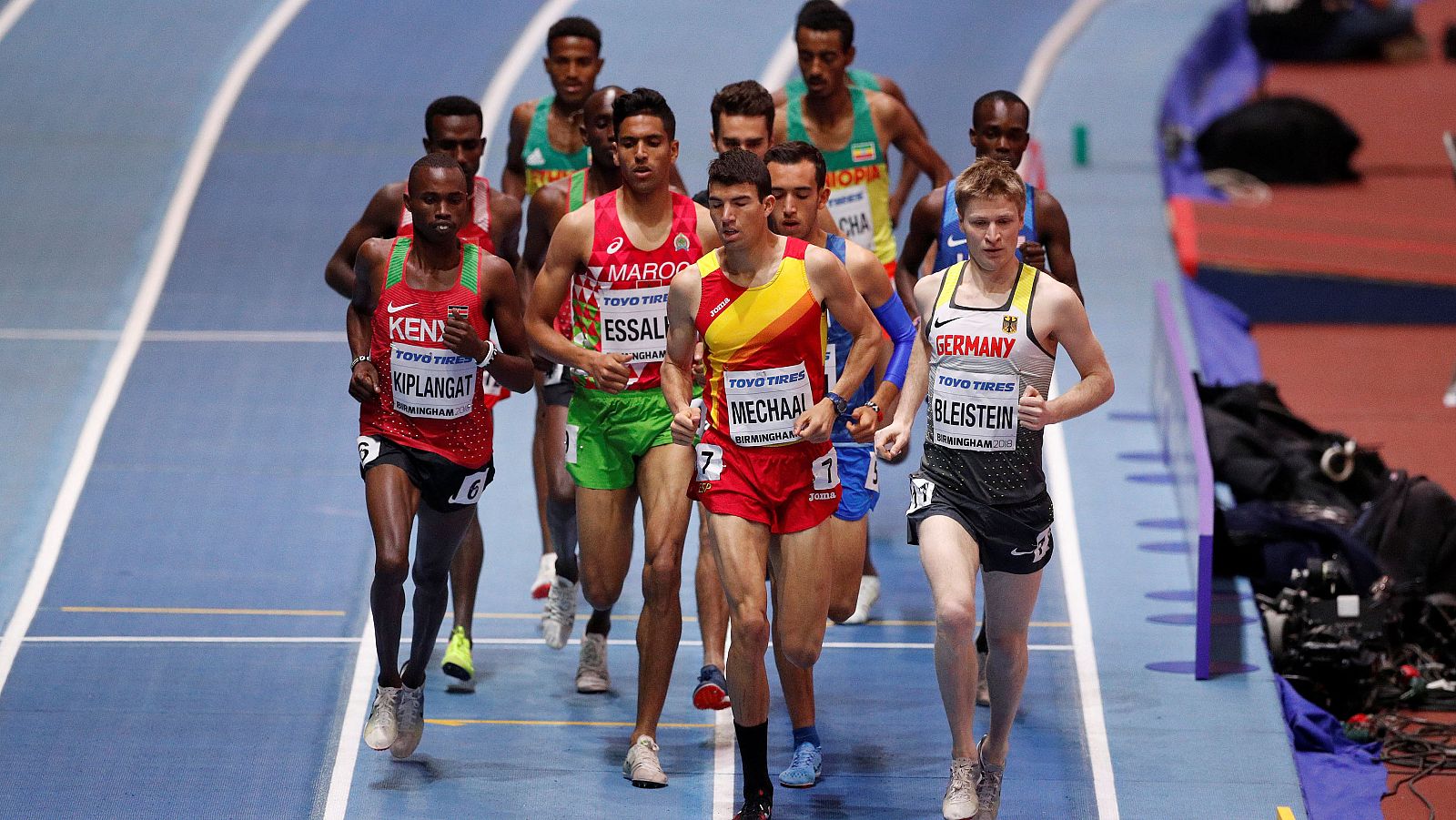 Mechaal, en la final de 3.000 de Birmingham