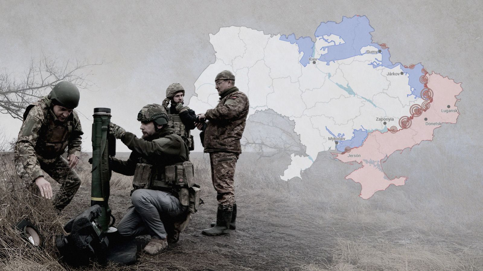 Mapas de la guerra en Ucrania, semana a semana