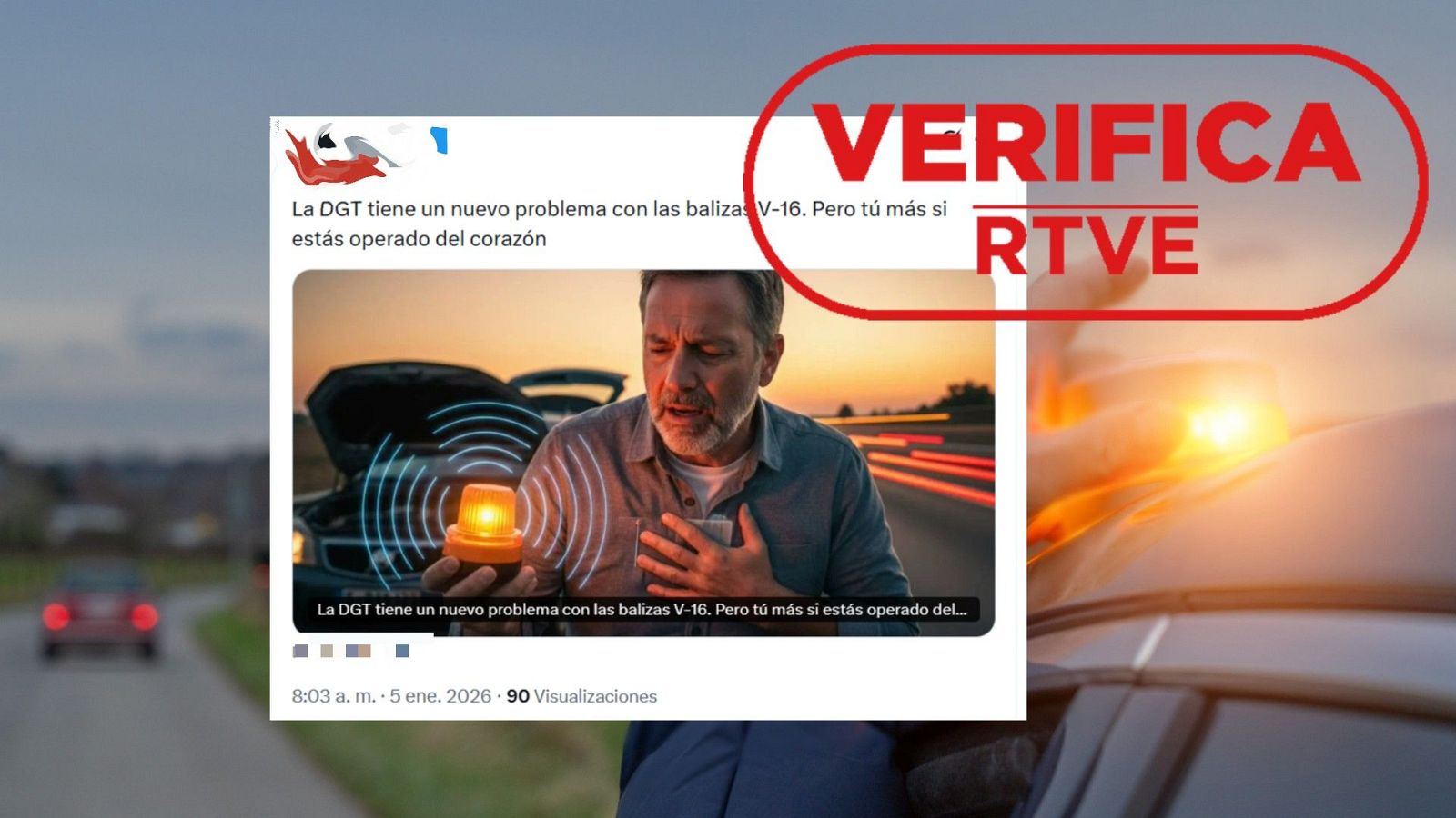 Baliza V16 y marcapasos: los riesgos y las recomendaciones son los mismos que para otros objetos con imán